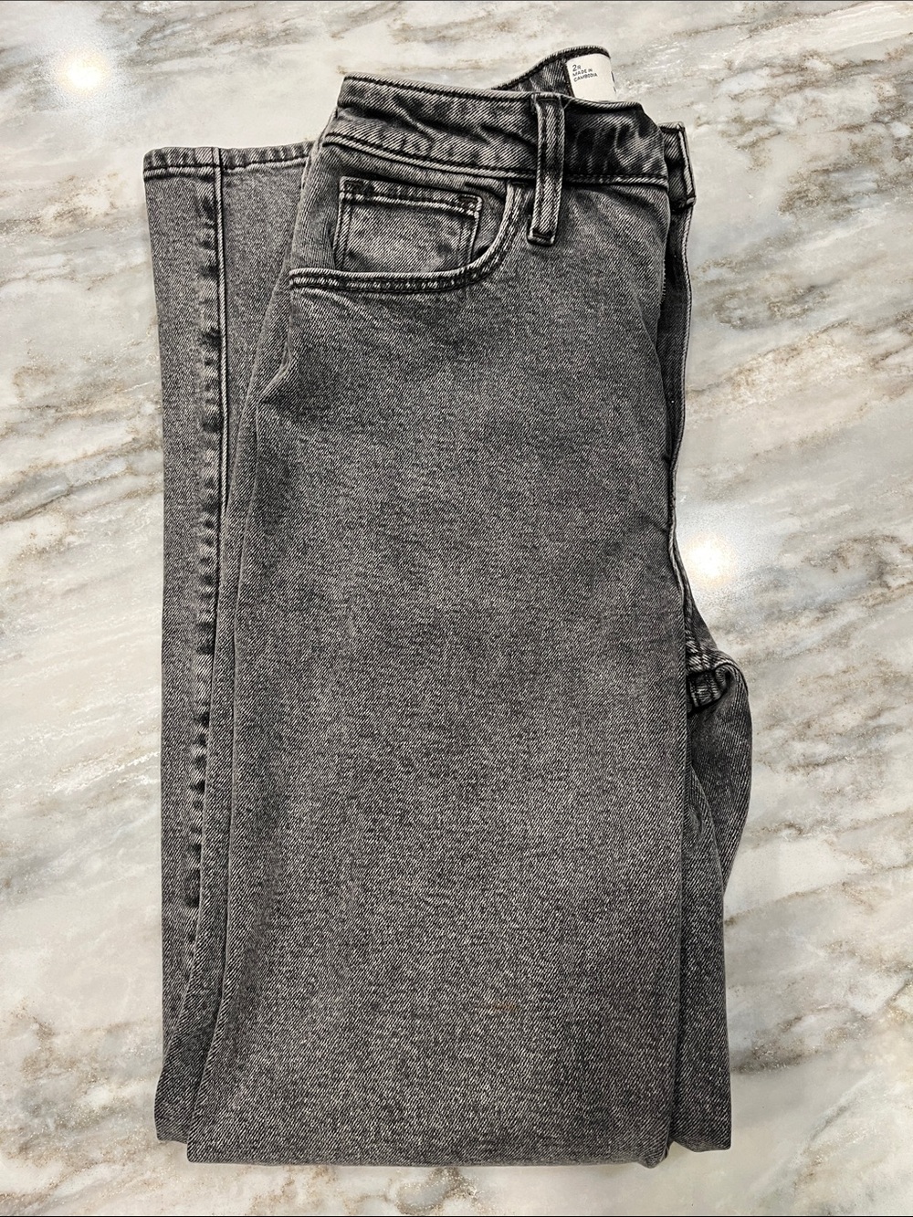 Hollister Women’s Size 2 Ultra High-Rise Dad Jeans — Charcoal Gray